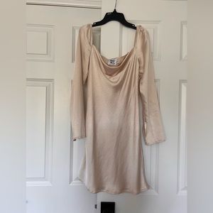 NWOT Princess Polly Star Power Mini Champagne Dress Sz 4